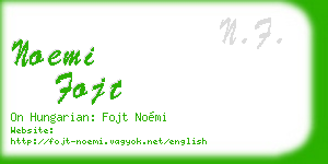 noemi fojt business card